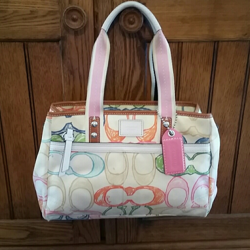 Coach Scribble Multi Color Handbag